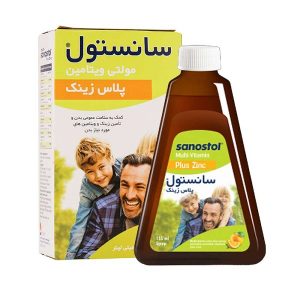 شربت مولتی ویتامین پلاس زینک سانستول 155میلی لیتر